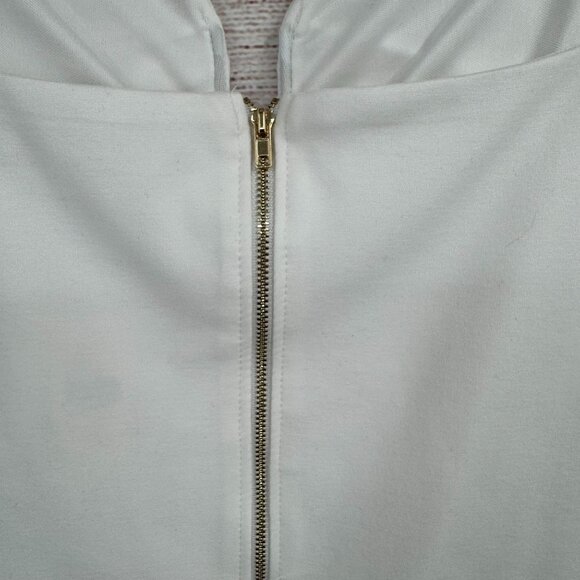 eri + ali Anthropologie Scoop Neck Tank Top Women's Size Large White NEW - Picture 4 of 11